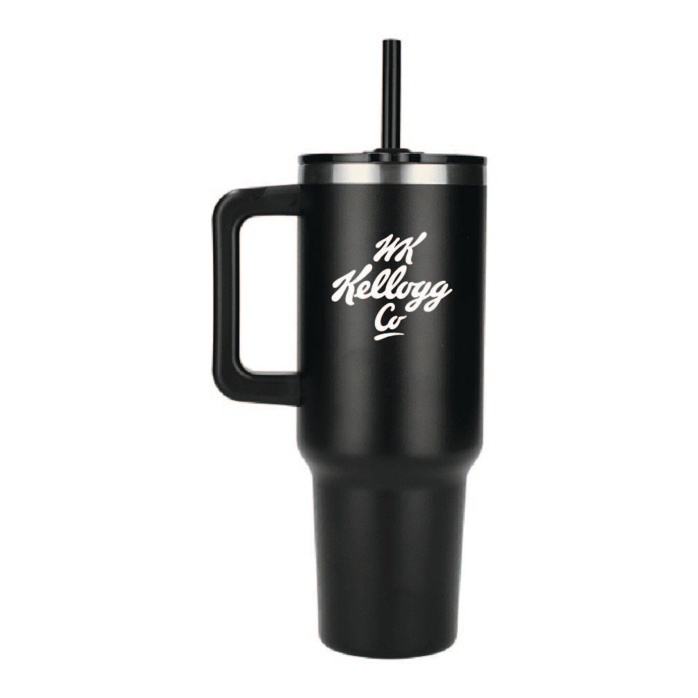 40 oz Vacuum Insulated Eco-Friendly Travel Tumbler With Straw