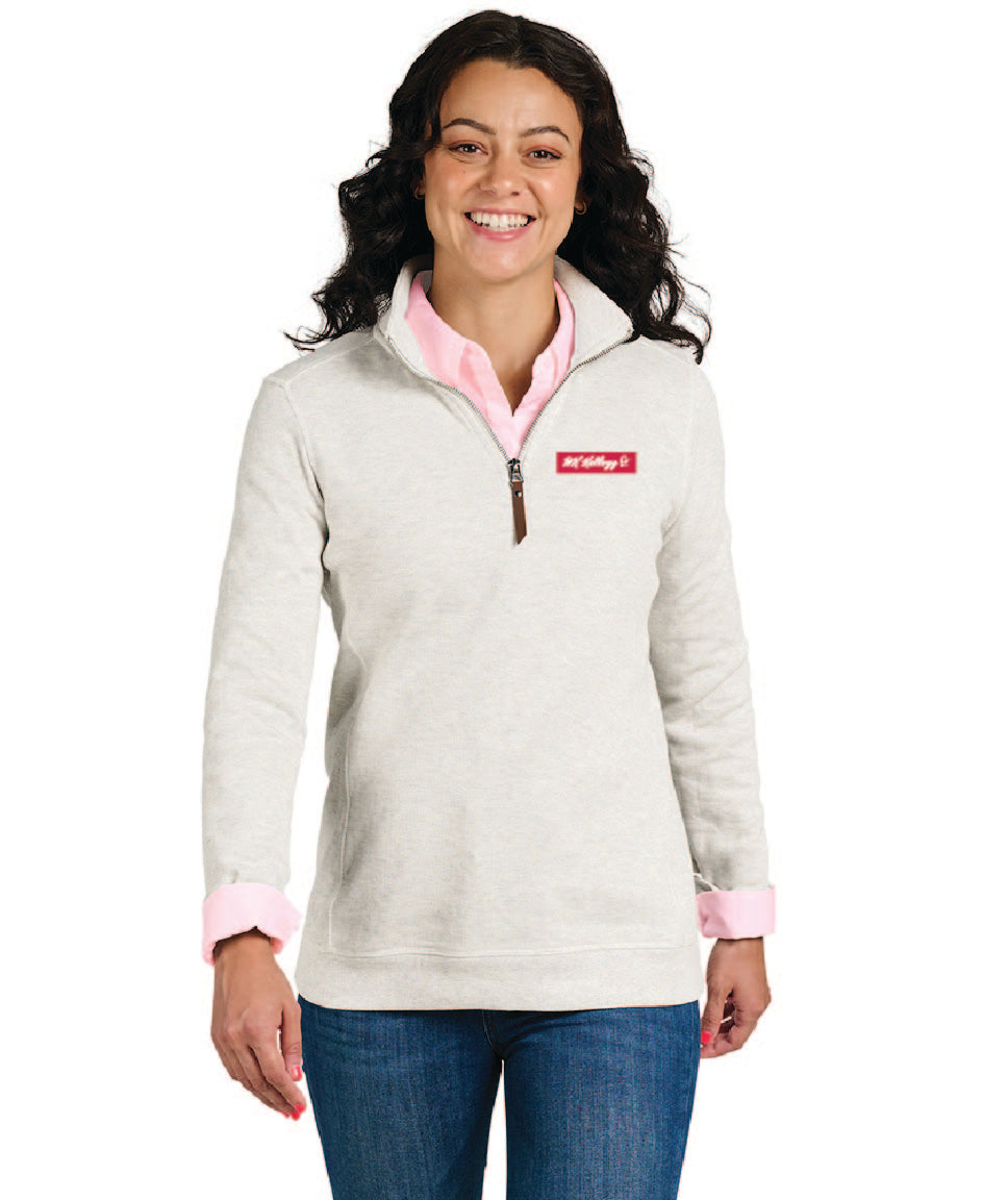 Women's Hudson Quarter-Zip Patch Pullover