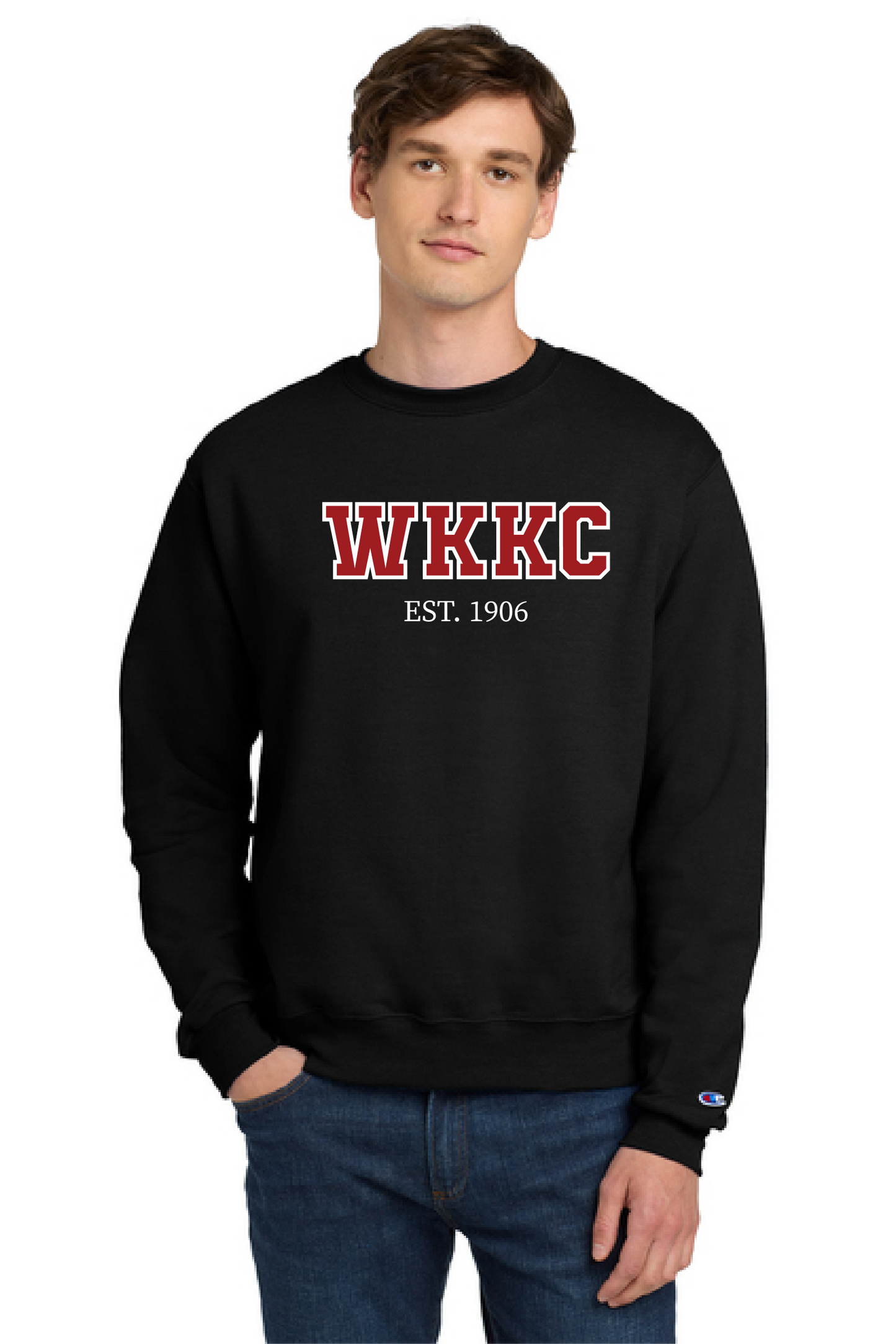 Custom Champion WKKC crewneck sweatshirt