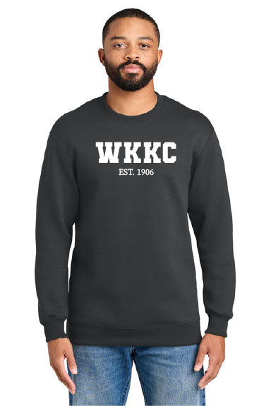 Port & Co® Foundation Fleece Pullover Crewneck Sweatshirt-PRINTED WKKC CREW