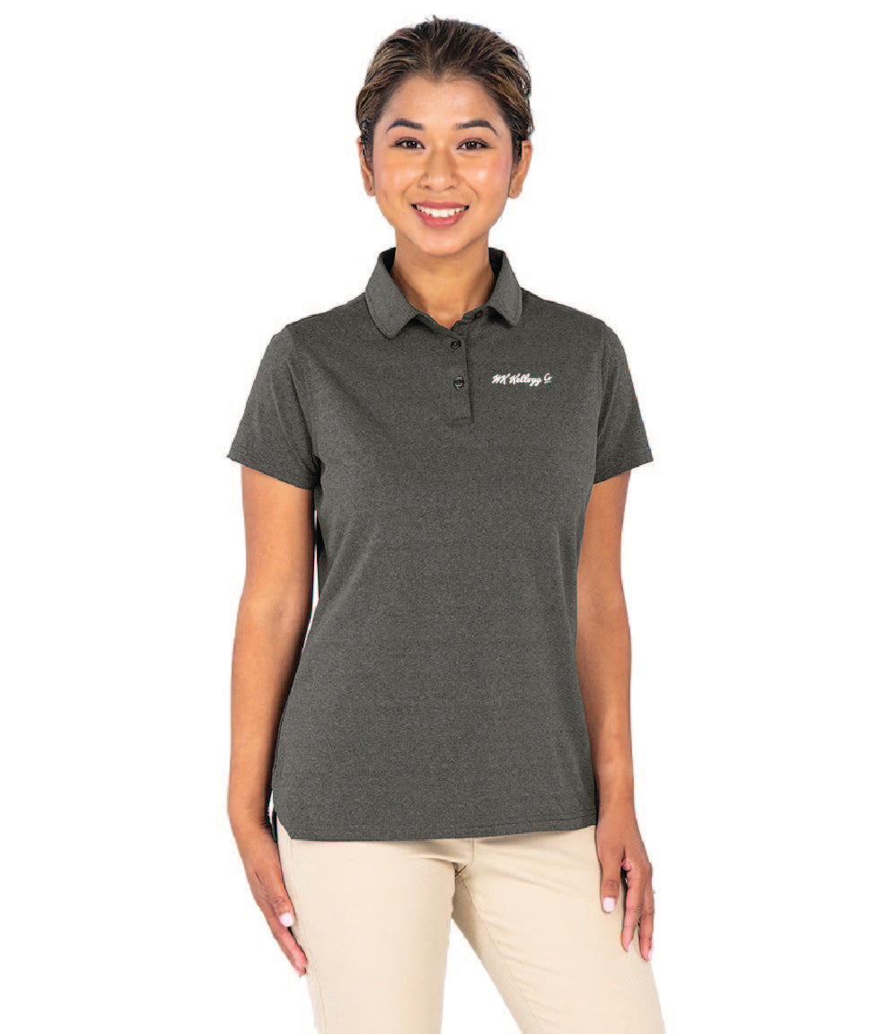 WOMEN'S HEATHERED ECO-LOGIC STRETCH POLO