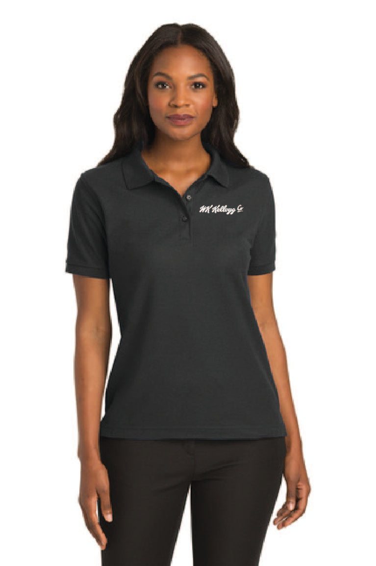 Ladies silk touch polo
