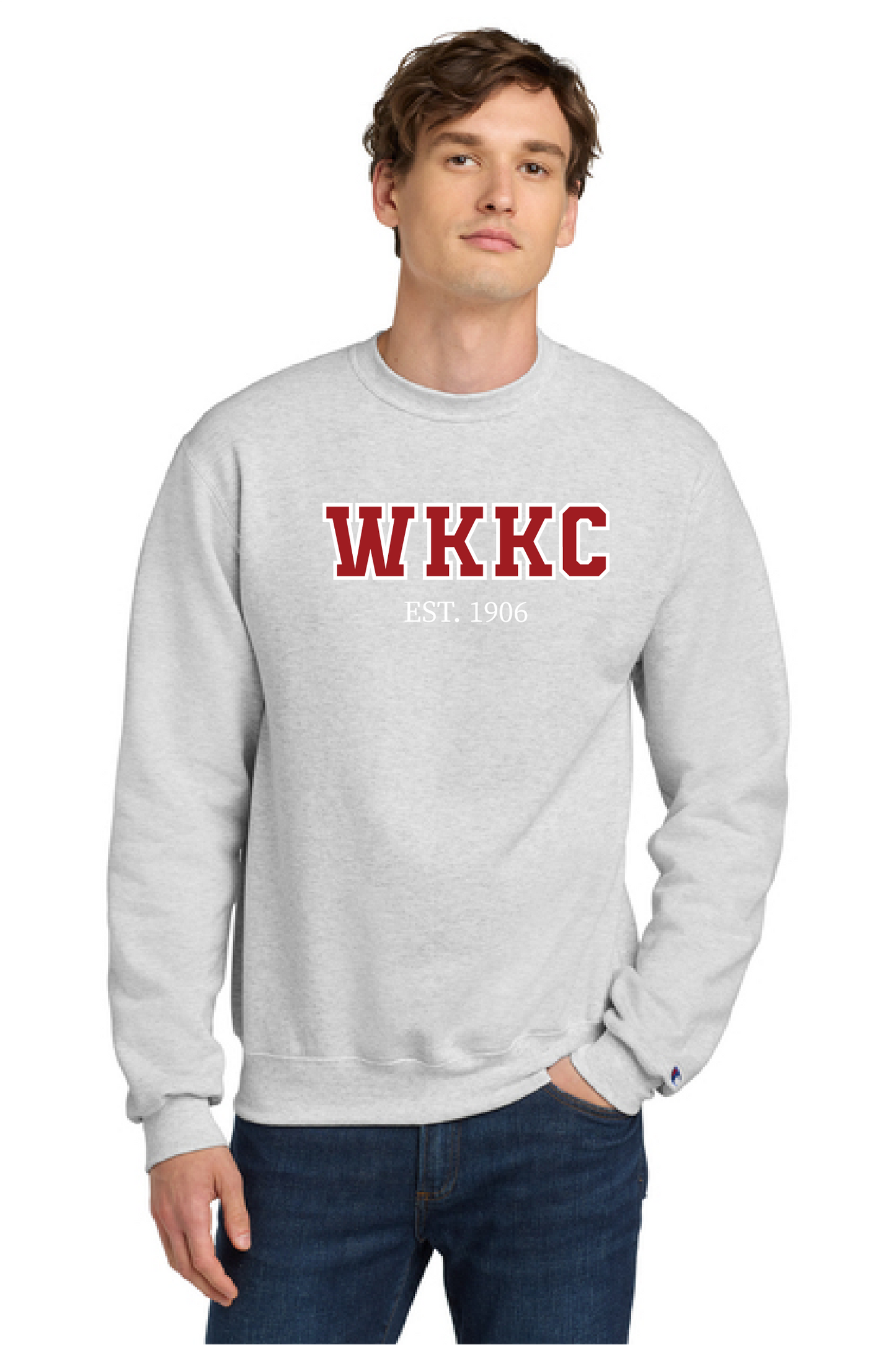 Custom Champion WKKC crewneck sweatshirt