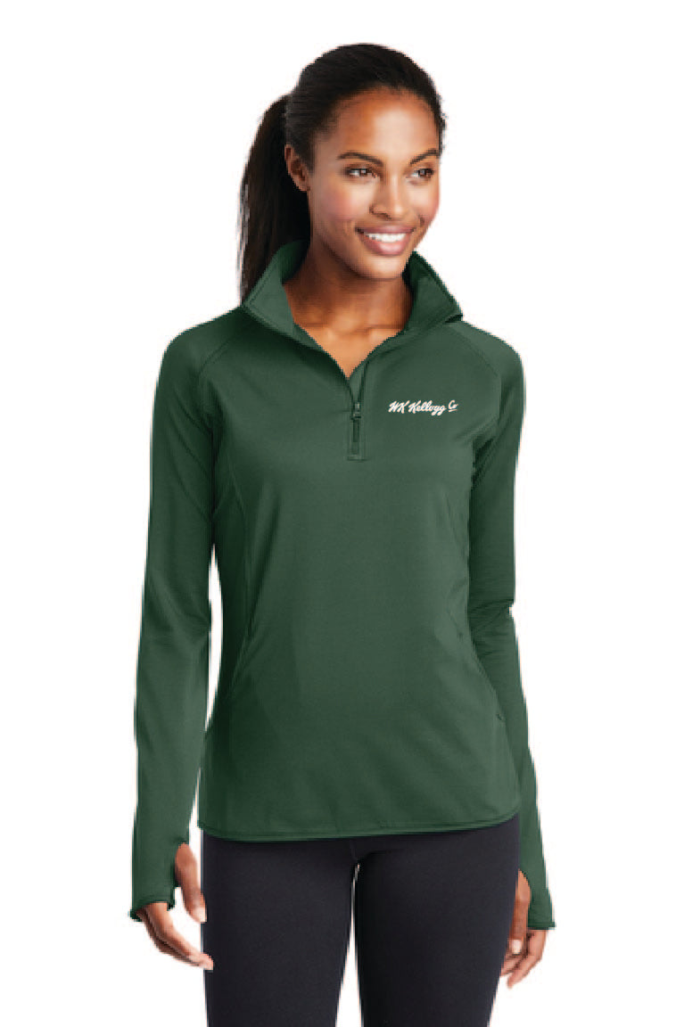 Ladies Stretch 1/4-Zip Pullover