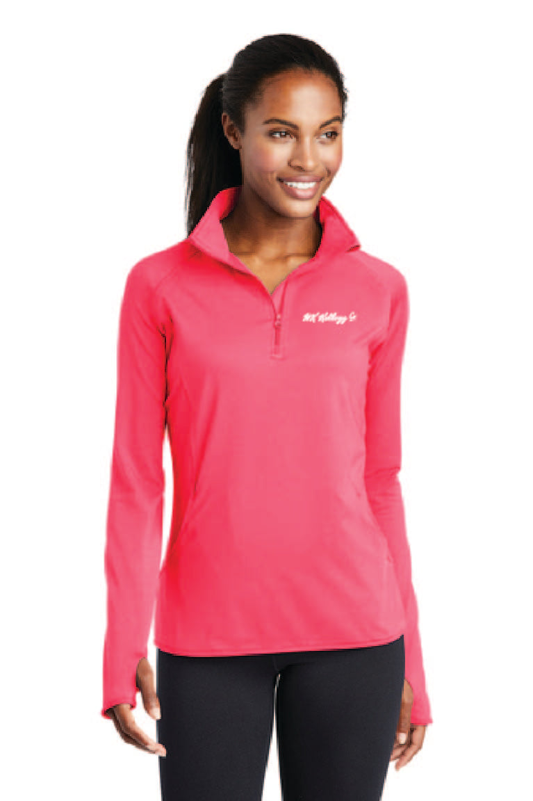 Ladies Stretch 1/4-Zip Pullover