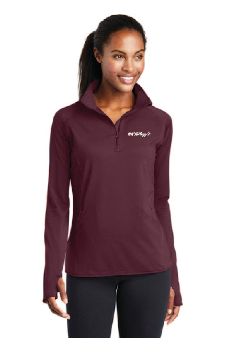 Ladies Stretch 1/4-Zip Pullover
