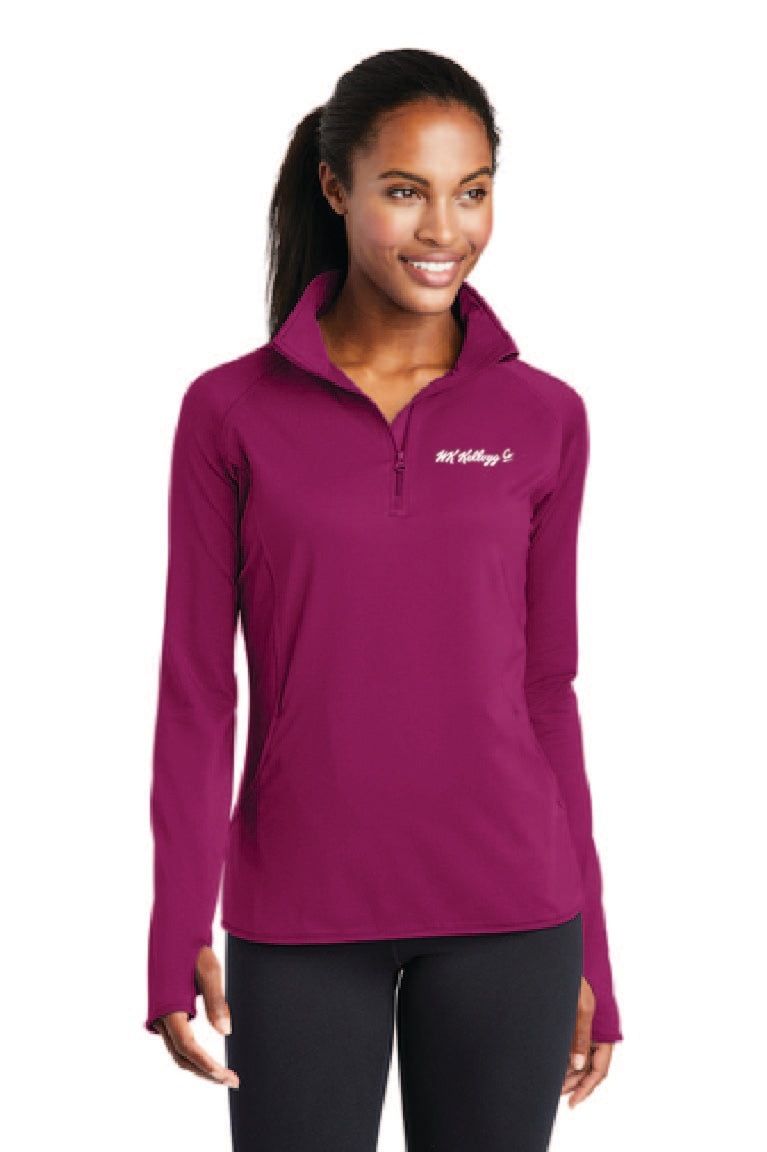 Ladies Stretch 1/4-Zip Pullover