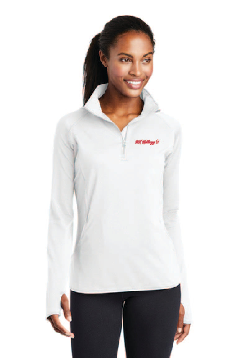 Ladies Stretch 1/4-Zip Pullover