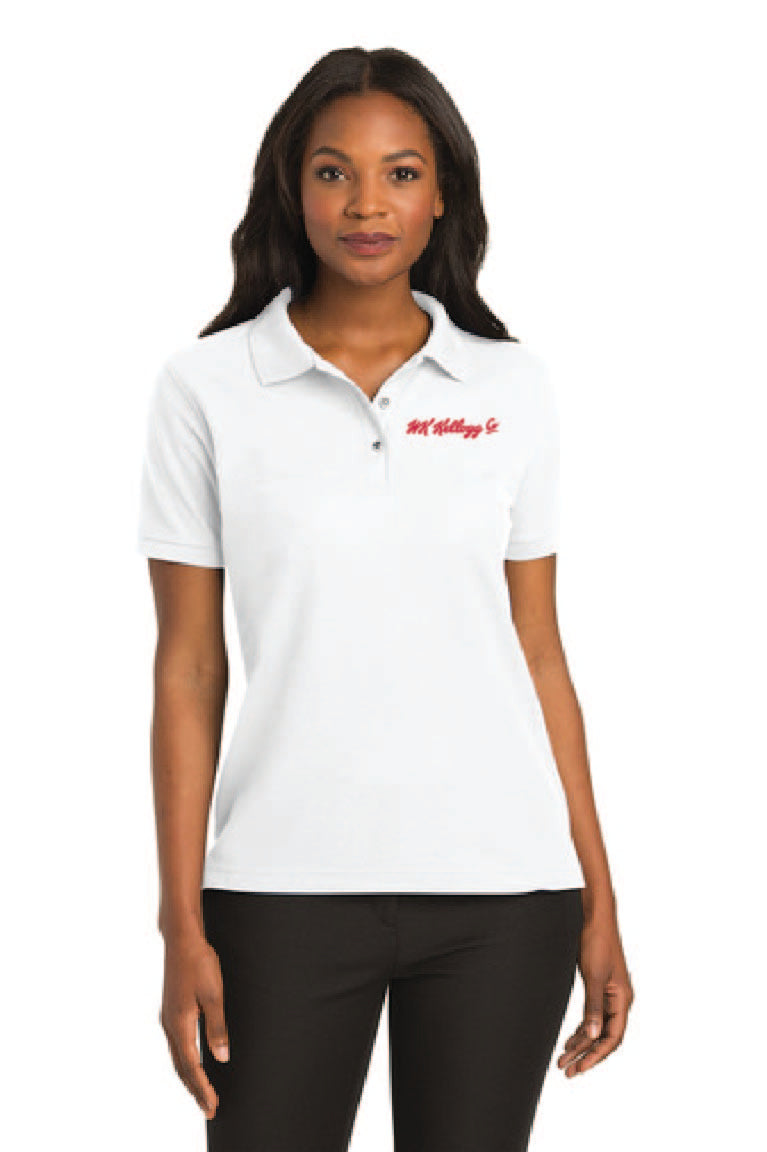 Ladies silk touch polo