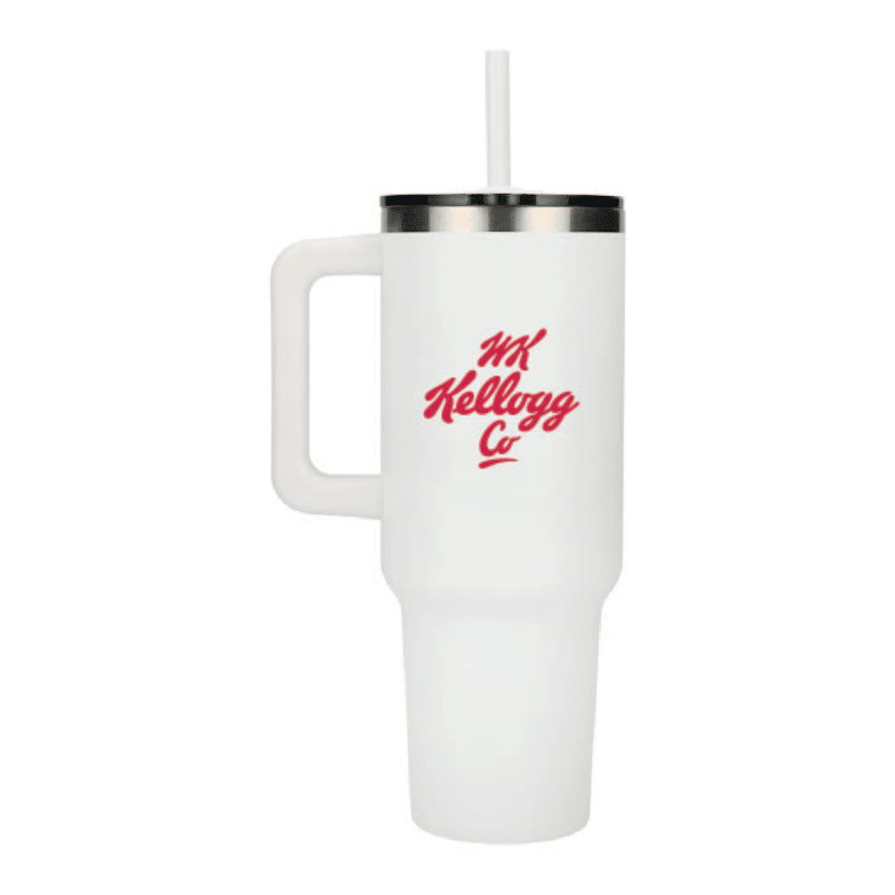 40 oz Vacuum Insulated Eco-Friendly Travel Tumbler With Straw