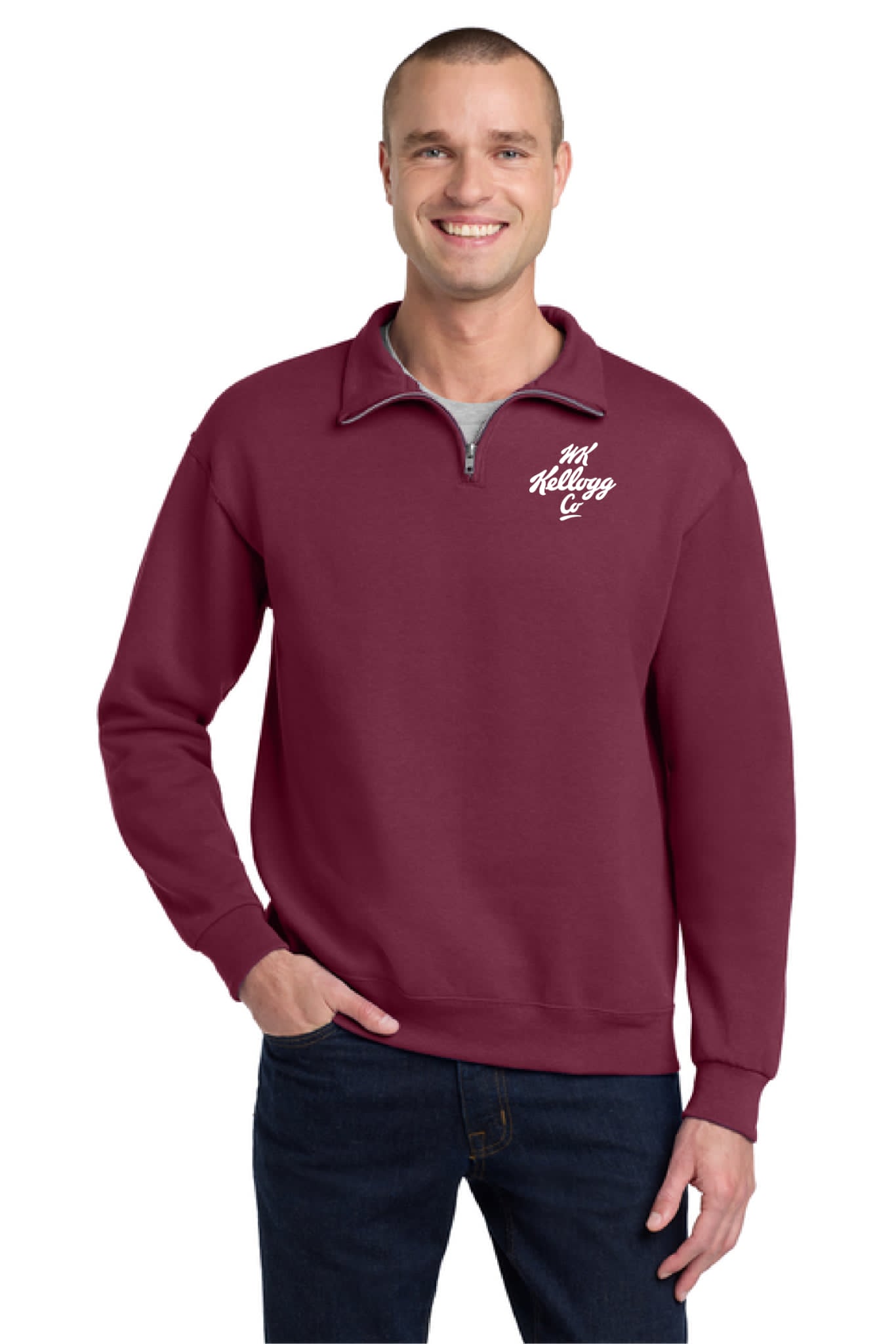 1/4-Zip Cadet Collar Sweatshirt