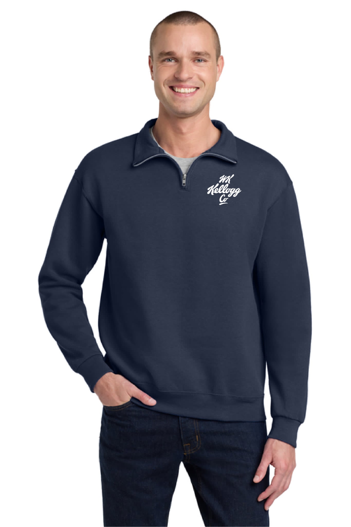 1/4-Zip Cadet Collar Sweatshirt
