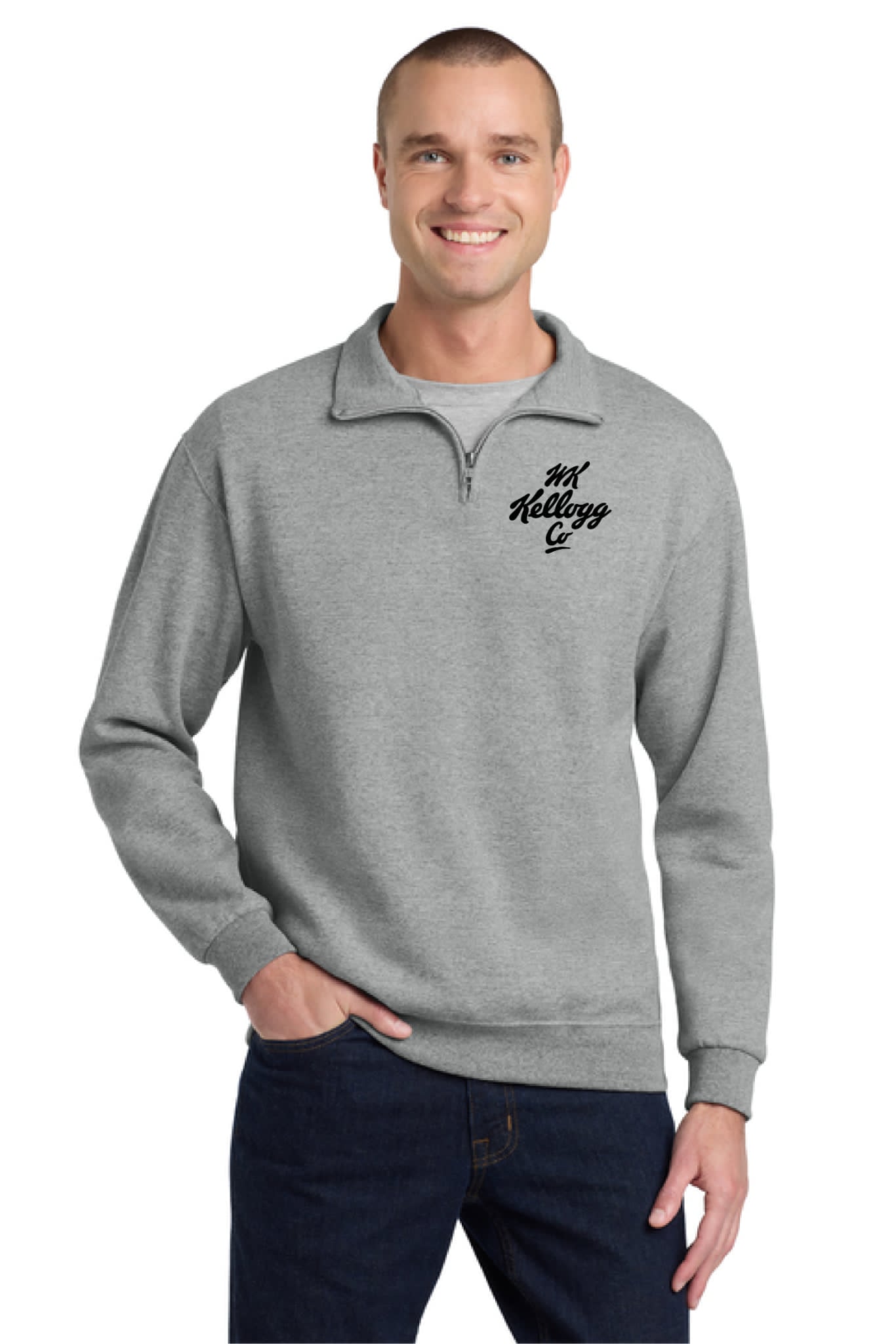 1/4-Zip Cadet Collar Sweatshirt