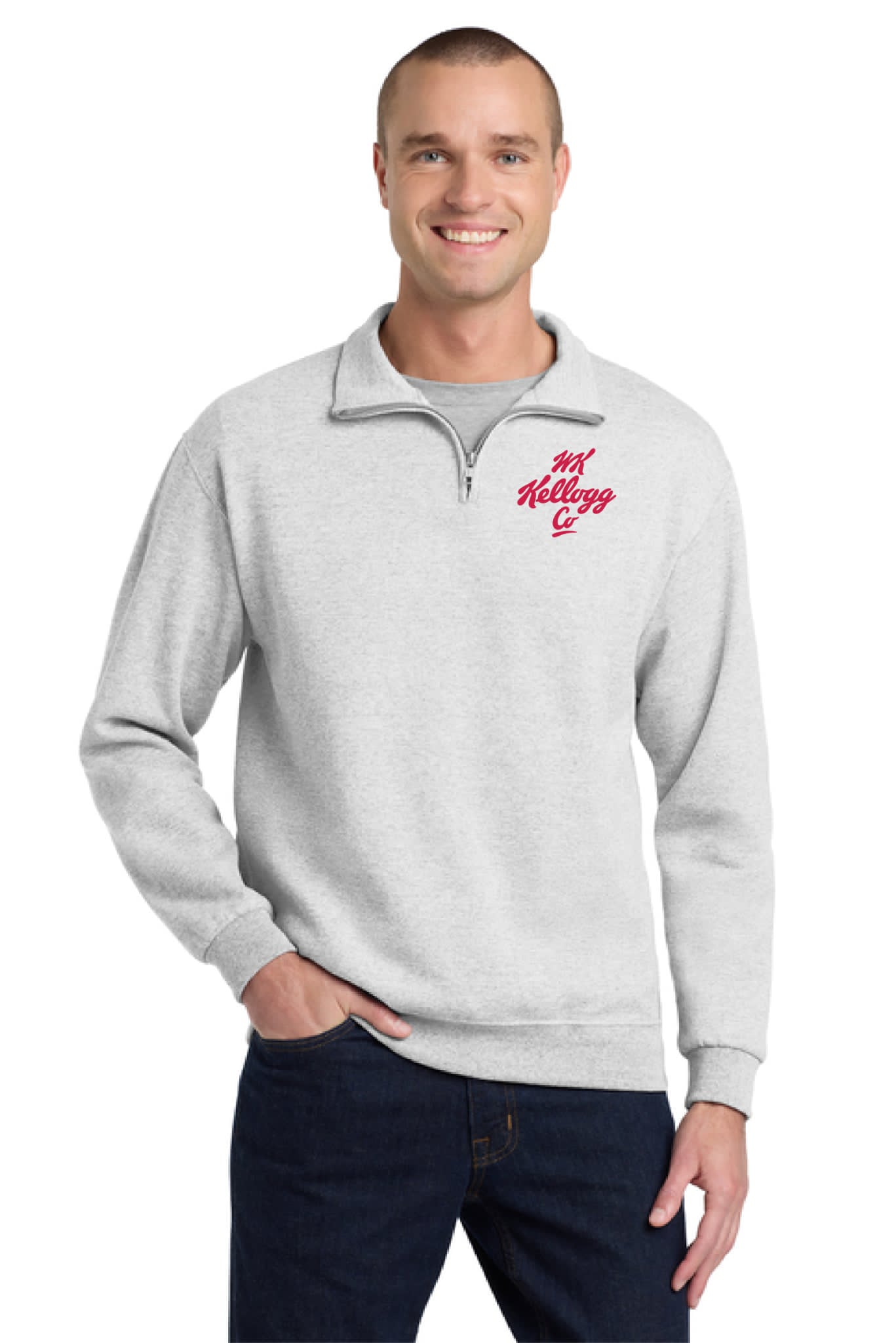 1/4-Zip Cadet Collar Sweatshirt