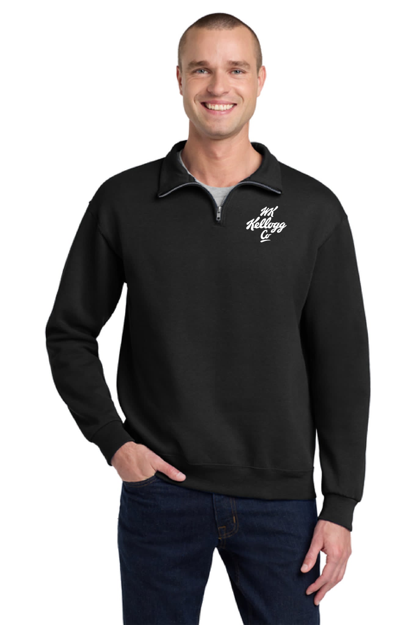 1/4-Zip Cadet Collar Sweatshirt