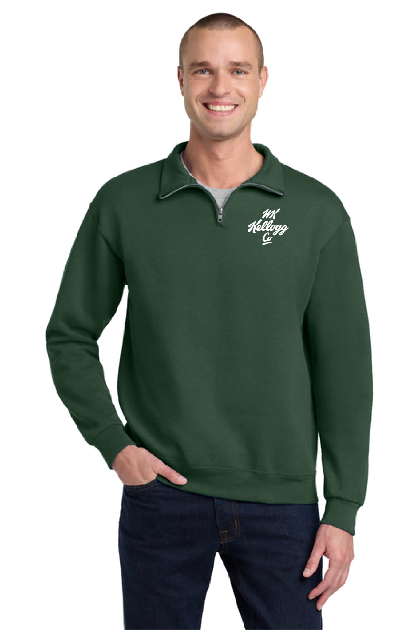 1/4-Zip Cadet Collar Sweatshirt
