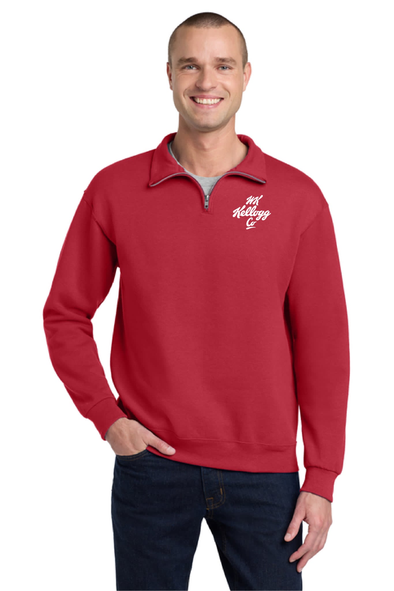 1/4-Zip Cadet Collar Sweatshirt