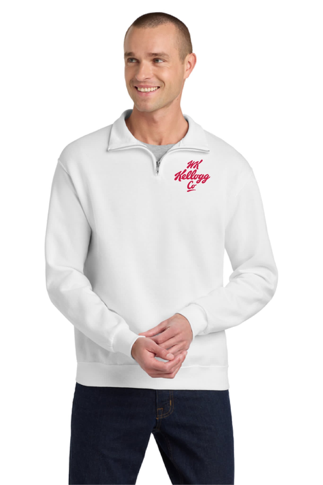 1/4-Zip Cadet Collar Sweatshirt