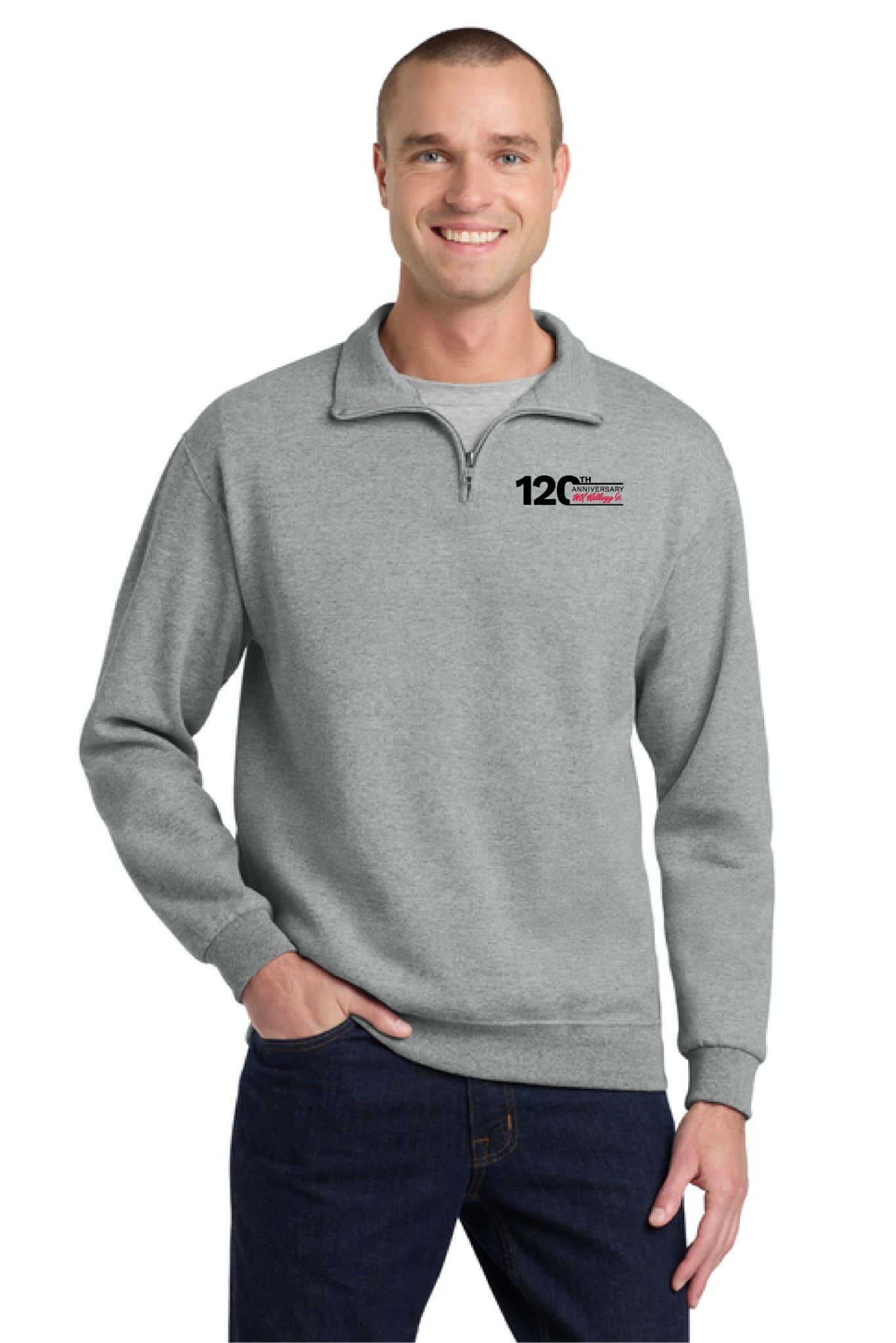 1/4-Zip Cadet Collar Sweatshirt
