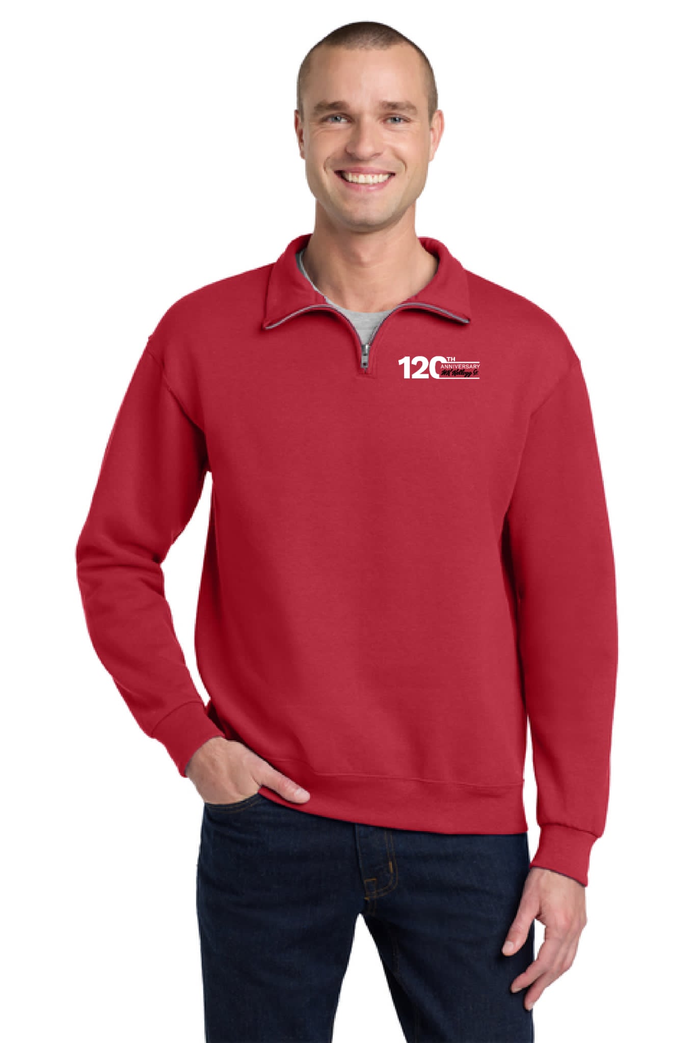 1/4-Zip Cadet Collar Sweatshirt