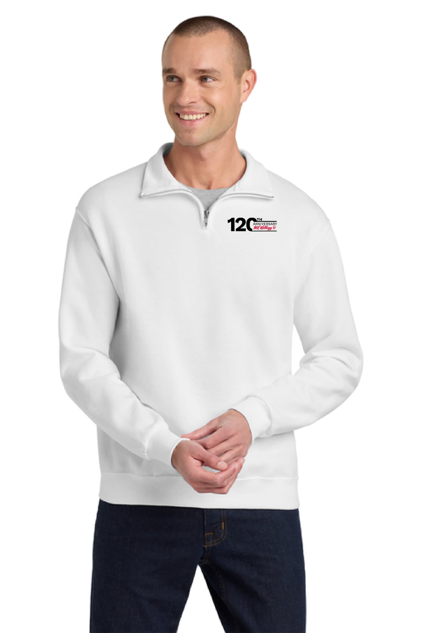 1/4-Zip Cadet Collar Sweatshirt