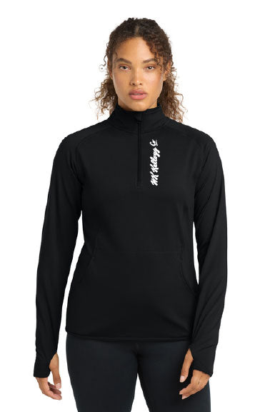 Sport-Tek® Women's Sport-Wick® Stretch 1/4-Zip Pullover