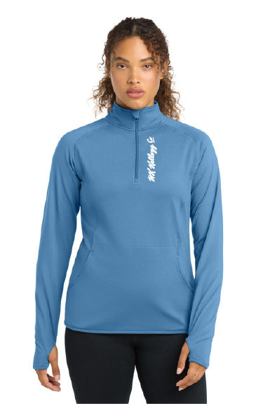 Sport-Tek® Women's Sport-Wick® Stretch 1/4-Zip Pullover