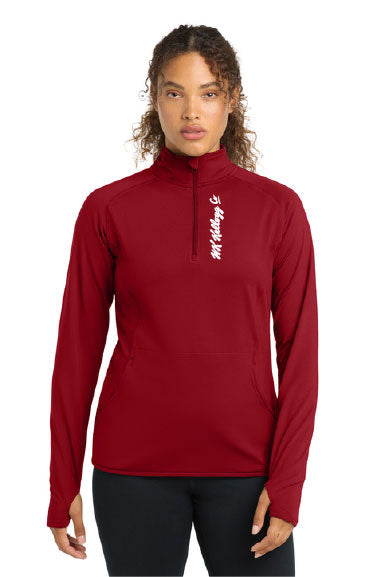 Sport-Tek® Women's Sport-Wick® Stretch 1/4-Zip Pullover