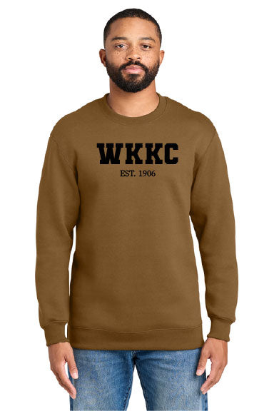 Port & Co® Foundation Fleece Pullover Crewneck Sweatshirt-PRINTED WKKC CREW