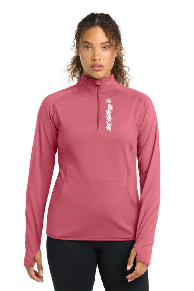 Sport-Tek® Women's Sport-Wick® Stretch 1/4-Zip Pullover