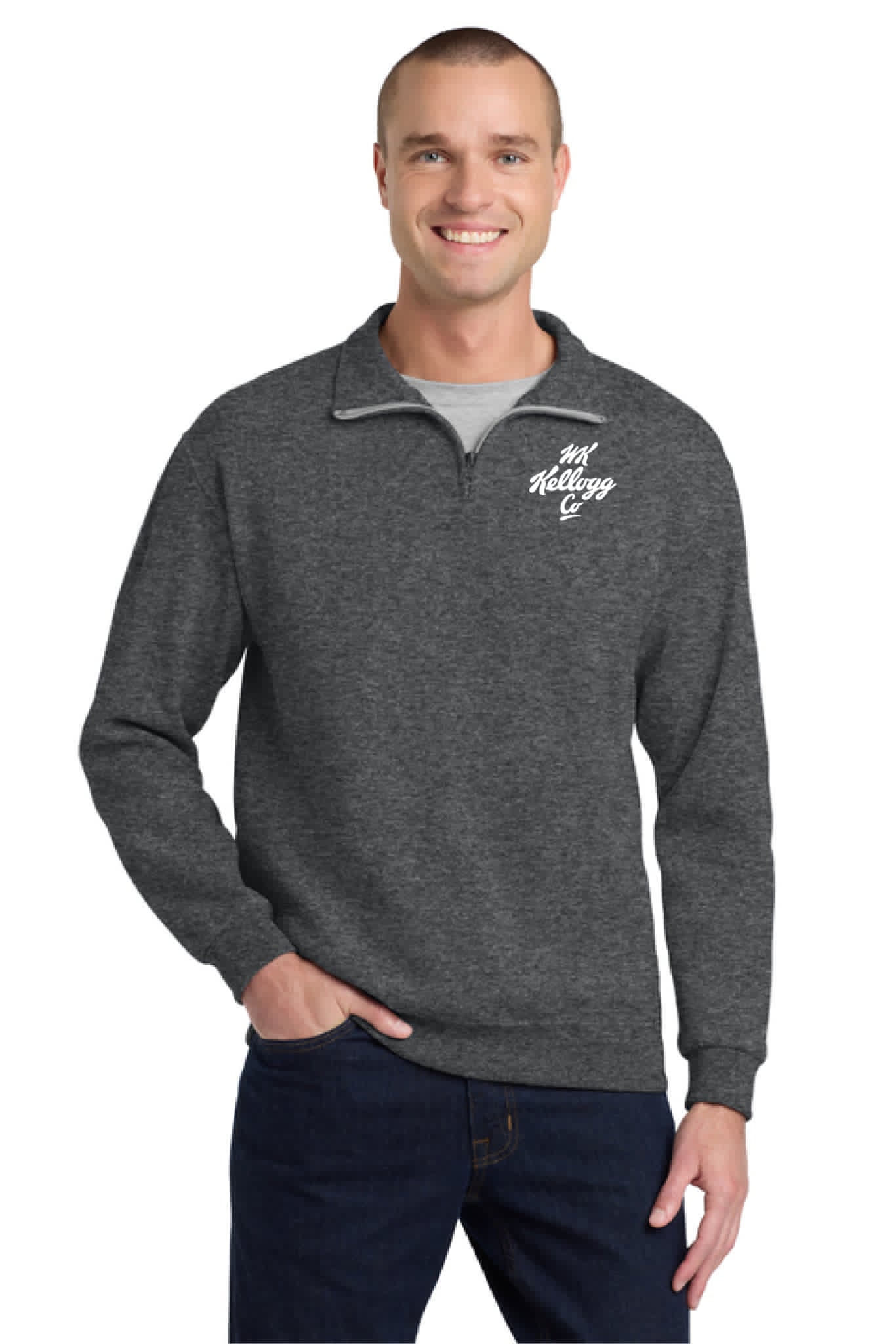 1/4-Zip Cadet Collar Sweatshirt