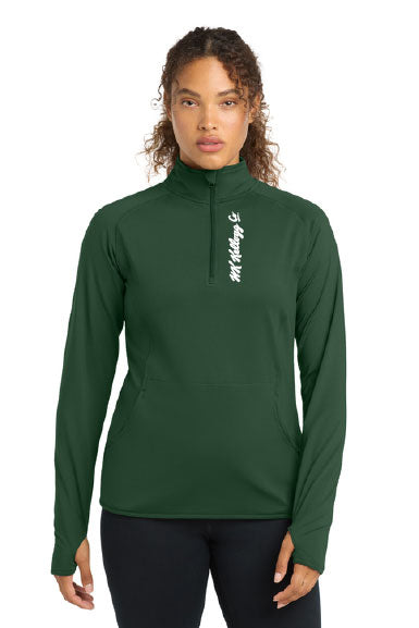 Sport-Tek® Women's Sport-Wick® Stretch 1/4-Zip Pullover