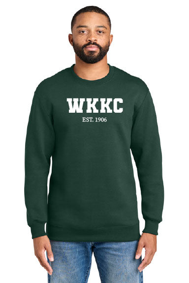 Port & Co® Foundation Fleece Pullover Crewneck Sweatshirt-PRINTED WKKC CREW