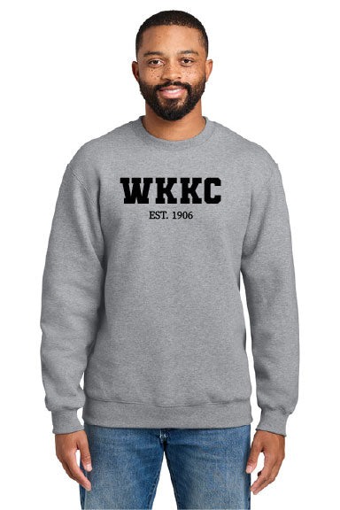 Port & Co® Foundation Fleece Pullover Crewneck Sweatshirt-PRINTED WKKC CREW