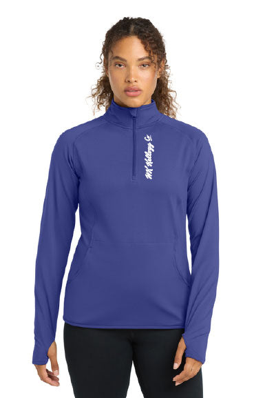Sport-Tek® Women's Sport-Wick® Stretch 1/4-Zip Pullover