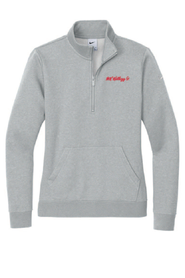 Nike Ladies Club Fleece Sleeve Swoosh 1/2-Zip