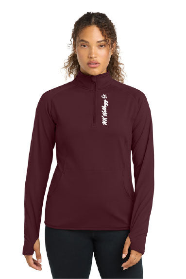 Sport-Tek® Women's Sport-Wick® Stretch 1/4-Zip Pullover