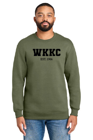 Port & Co® Foundation Fleece Pullover Crewneck Sweatshirt-PRINTED WKKC CREW