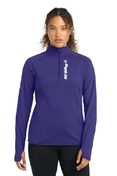 Sport-Tek® Women's Sport-Wick® Stretch 1/4-Zip Pullover