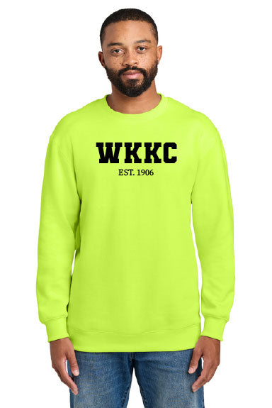 Port & Co® Foundation Fleece Pullover Crewneck Sweatshirt-PRINTED WKKC CREW