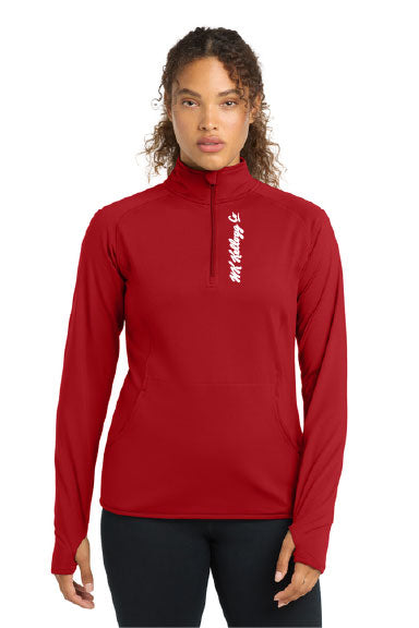 Sport-Tek® Women's Sport-Wick® Stretch 1/4-Zip Pullover