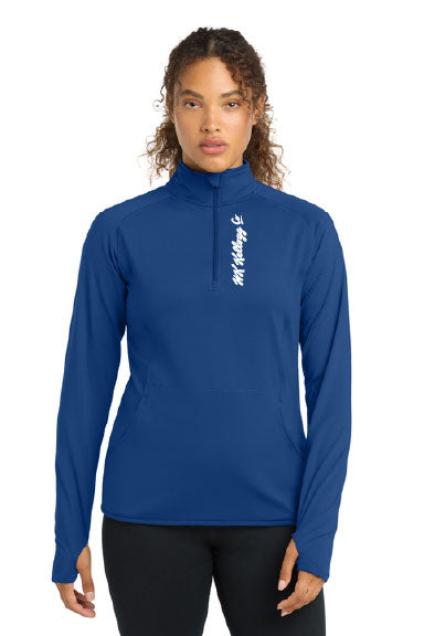 Sport-Tek® Women's Sport-Wick® Stretch 1/4-Zip Pullover