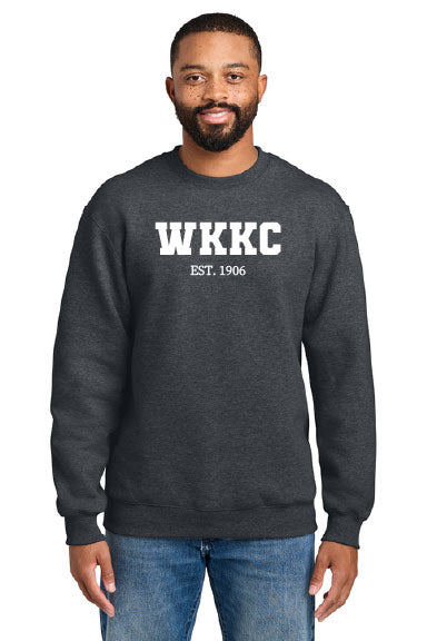 Port & Co® Foundation Fleece Pullover Crewneck Sweatshirt-PRINTED WKKC CREW
