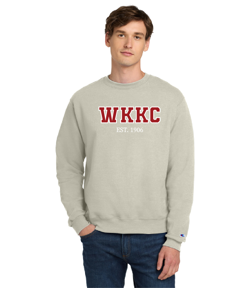 Custom Champion WKKC crewneck sweatshirt